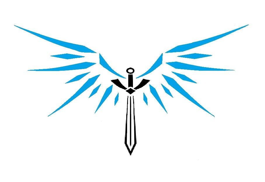 Крылатый меч elden. Символ меч с крыльями. Эмблема ангела. Меч логотип. Ангел логотип.